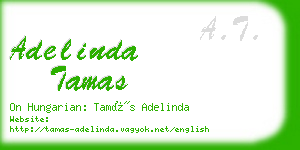 adelinda tamas business card